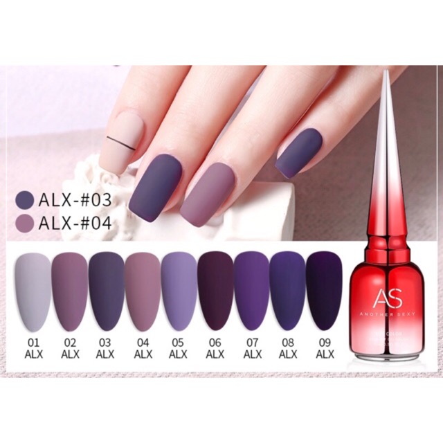 Sơn Gel AS vỏ đỏ Mã ALX( Cam Kết Chính Hãng - làm khô sơn gel bằng máy hơ uvled )