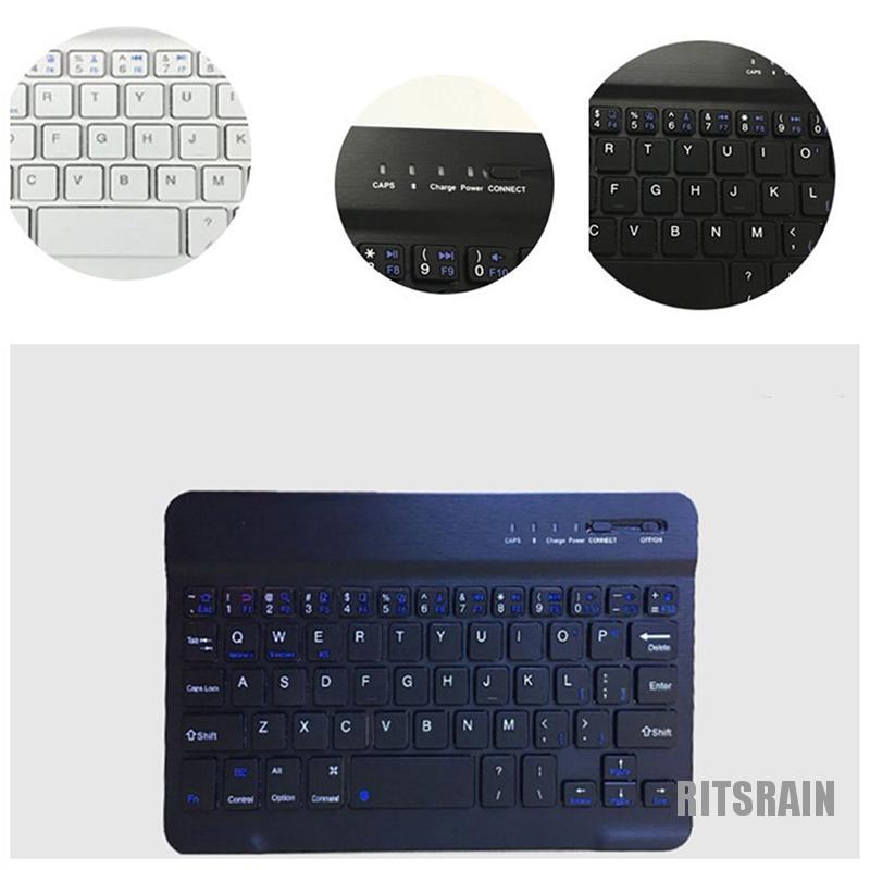 Bàn Phím Bluetooth Không Dây Mini Bằng Nhôm Cho Mac Ios Android Windows Pc Tablet