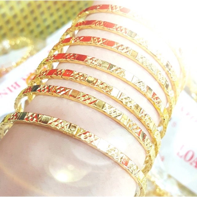 Vòng Đeo Tay Mạ Vàng - Si Men Mạ Vàng 1 chiếc