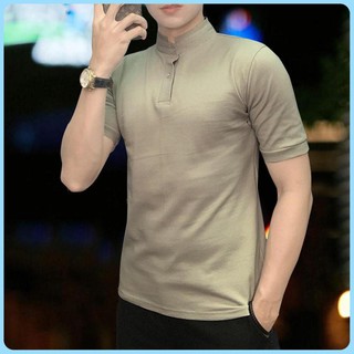 Áo thun nam - Áo thun nam cổ tàu - Kiểu dáng trẻ trung, dáng body, mặc cực kỳ thoải mái, thoáng mát