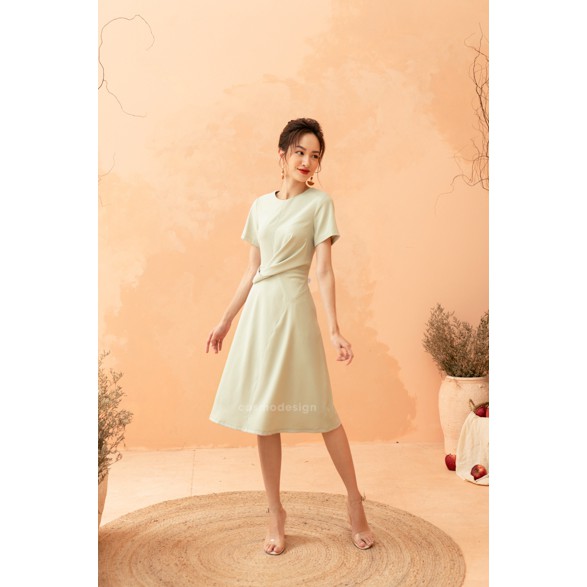 [COSMO Design] Ôm Xanh Mint Xếp Vặn Eo | BigBuy360 - bigbuy360.vn