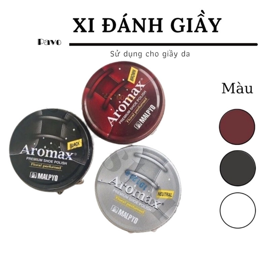 Xi Đánh Giày Aromax Hàn Quốc Cao Cấp Chính Hãng(Màu Đen,Nâu,Không Màu)