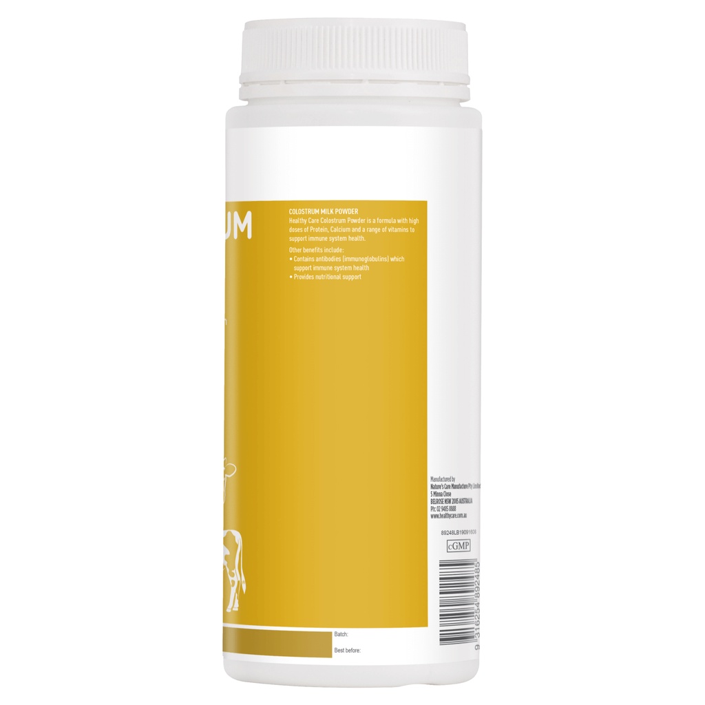 Sữa bò non Healthy Care Colostrum Milk Powder 300g nhập khẩu Úc