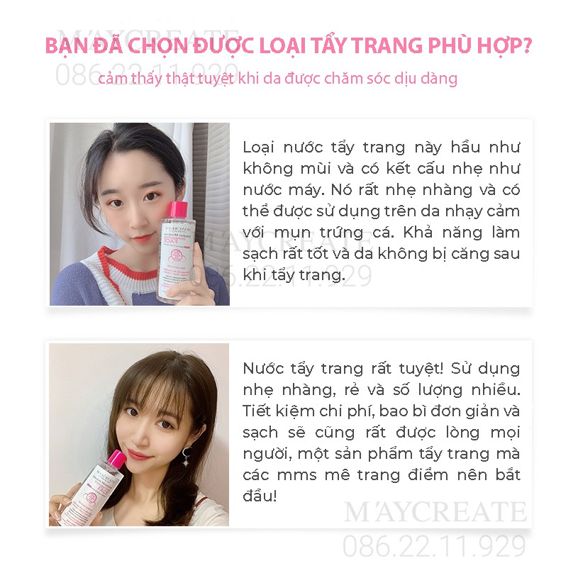 Tẩy Trang Maycreate 300ml Hàng Nội Địa Trung. | BigBuy360 - bigbuy360.vn