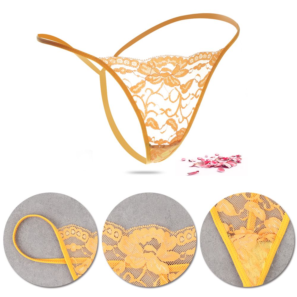 ❤LANSEL❤ 1pcs Random New Low Waist Briefs Transparent G-String Sexy Lingerie Underpants Women's Fashion Thong Seamless Lace Panties