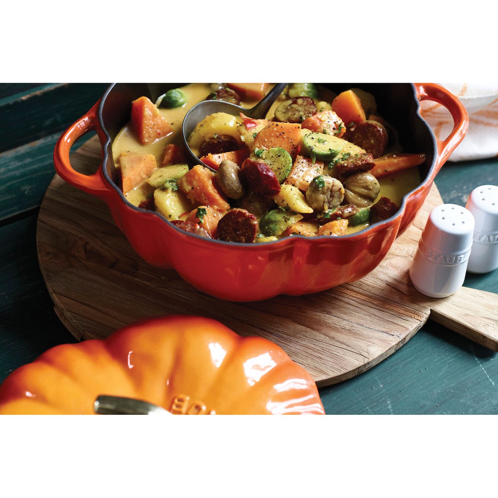 Staub nồi gang quả bí ngô Pumpkin Cocotte 24cm