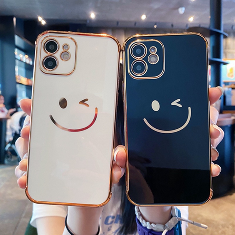 Ốp điện thoại in hình mặt cười thích hợp cho Iphone 12 Pro Max 11 Pro Max X Xr Xs Max Xr 8 7 Plus