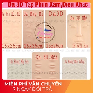 Da giả 3D tập phun xăm, điêu khắc