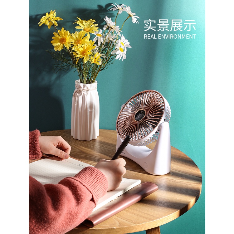 [Giá tốt]Quạt để bàn mini sạc tích điện Super Fan, 3 chế độ mát, để bàn làm việc, ô tô... tiện dụng nhỏ gọn