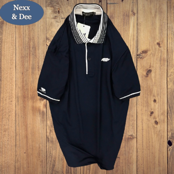 Áo thun polo nam cá sấu Nexx & Dee có cổ phối sọc ngang trung niên NS026 | BigBuy360 - bigbuy360.vn