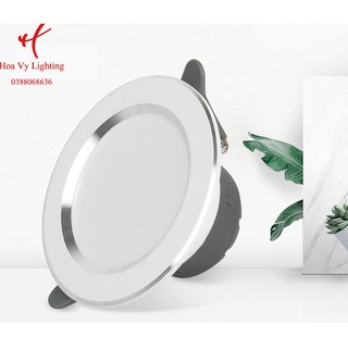 Đèn led âm trần downlight 5W đổi màu 3 chế độ