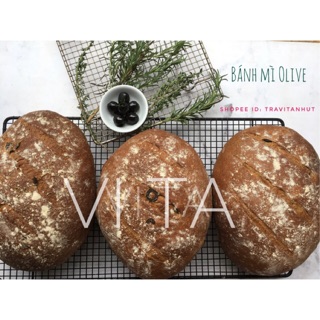 Bánh mì đen nguyên cám olive giảm cân 500g