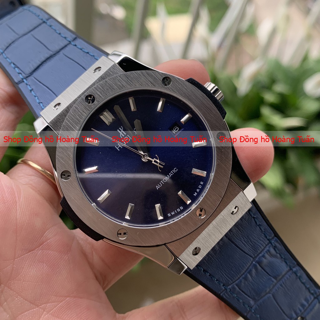 Đồng Hồ Nam HUBLOT Máy cơ, Mặt kính sapphire chống xước chống nước siêu cấp, bảo hành 12 tháng