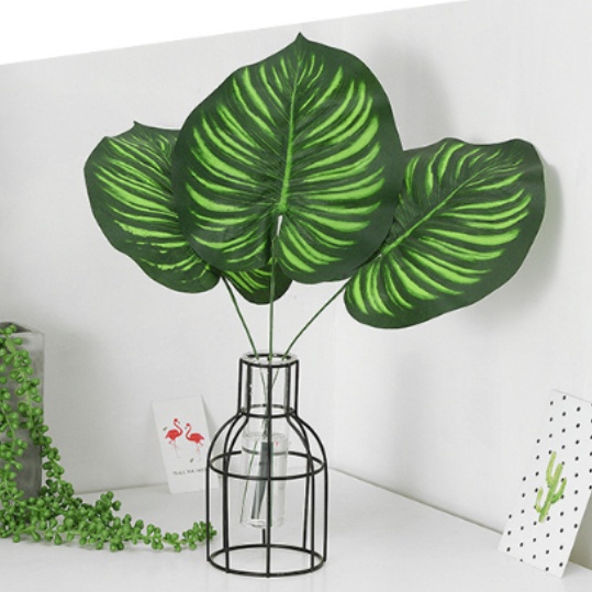 1 Nhánh Lá Dưa Hấu Nhân Tạo Màu Sắc Tươi Sáng Dùng Trang Trí Nhà Cửa / Văn Phòng / Sự Kiện Diy