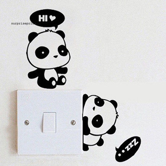 Miếng Dán Tường Trang Trí Hình Gấu Trúc Đáng Yêu