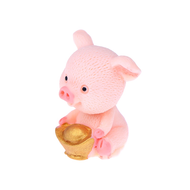 Mô Hình Chú Heo Thần Tài Trang Trí Đẹp Mắt