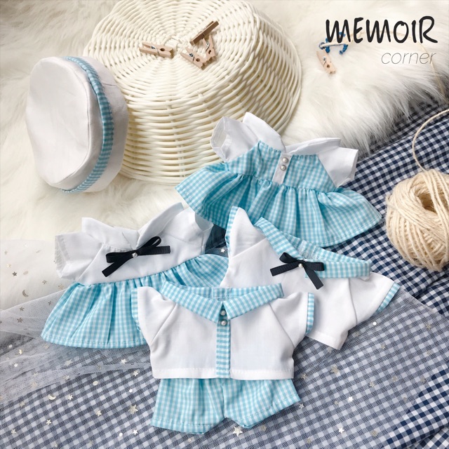 Outfit Doll 15cm &amp; 20cm - Gingham