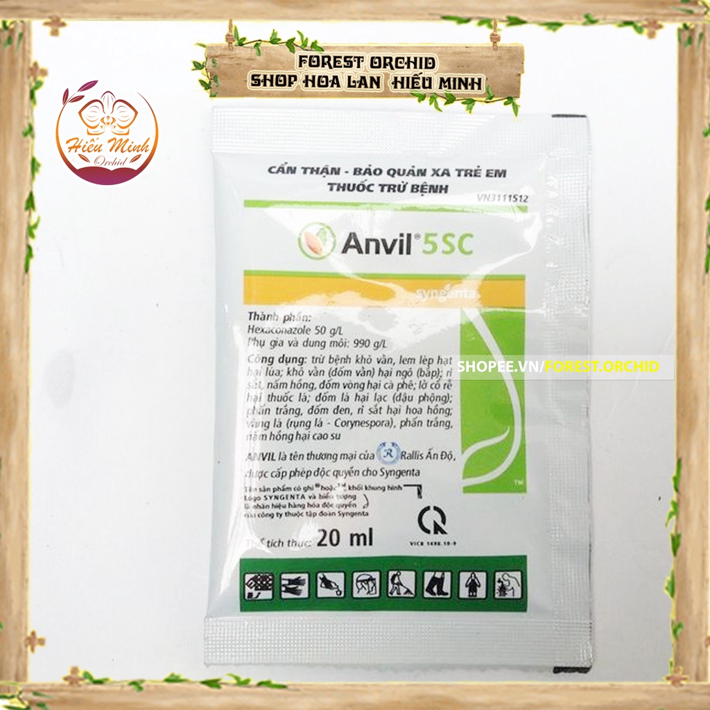 Anvil 5sc Chế Phẩm, Thuốc Phòng Trừ Bệnh cho Hoa Lan ,loại TỐT Làm cây cảnh và hạt giống, Bền, Đẹp, Lá, Xanh, Sống, Tốt