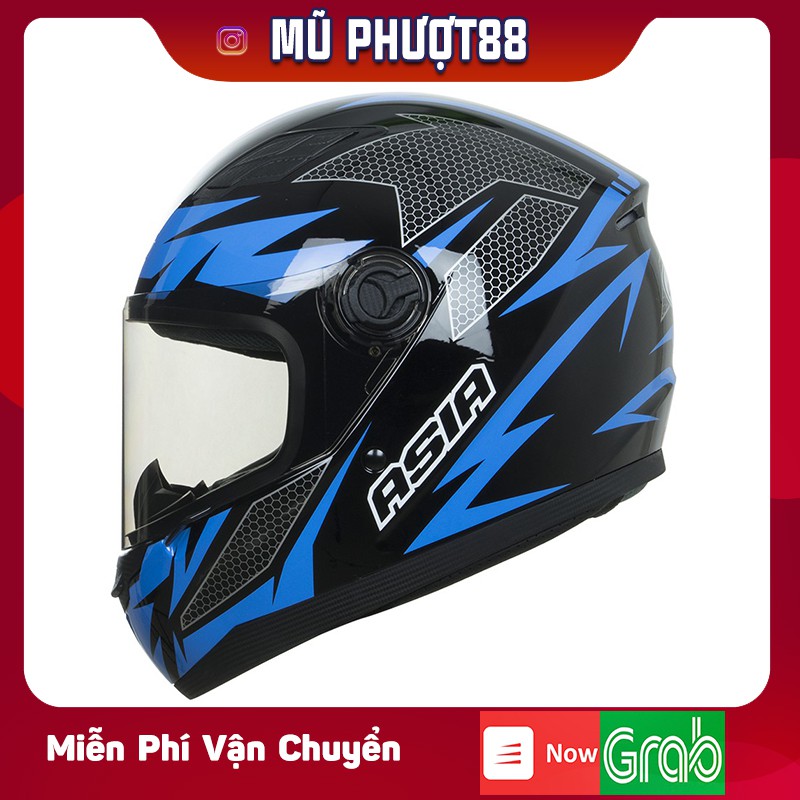 Mũ bảo hiểm fullface AC M136, ASIA M136, Royal M136 - Mũ trùm đầu form nhỏ