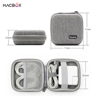 Hộp đựng cáp sạc laptop Macbook phụ kiện điện tử Baona phom cứng cáp