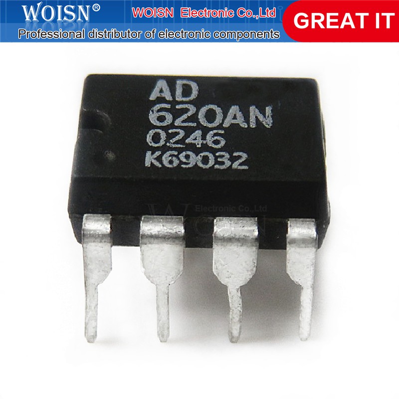 1pc Ic Ad620Anz Ad620An Ad620A Ad620 Dip-8