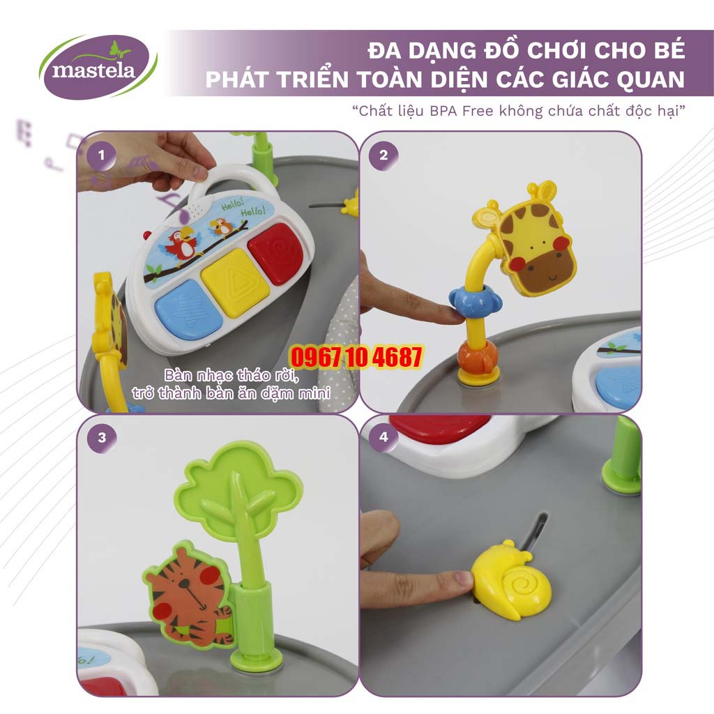 Xe tập đi đa năng 3 giai đoạn cho bé từ 6 tháng- Chính hãng Mastela 1508 Bảo hành 12 tháng
