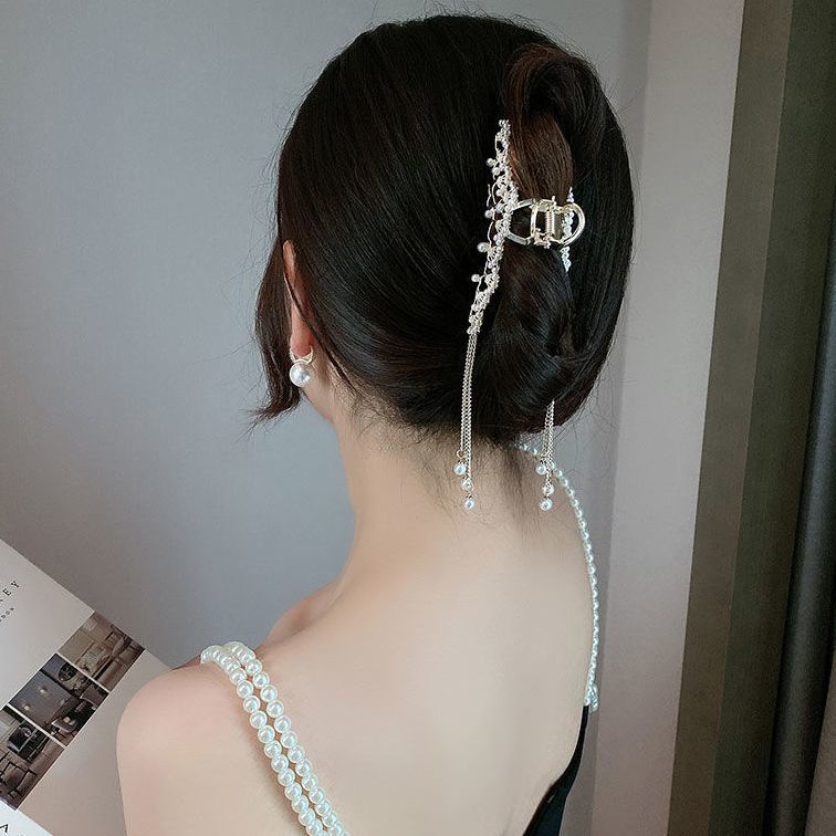 Kẹp Tóc Tua Rua Hình Cành Hoa Màu Vàng Phong Cách Trung Quốc Cho Bé Gái