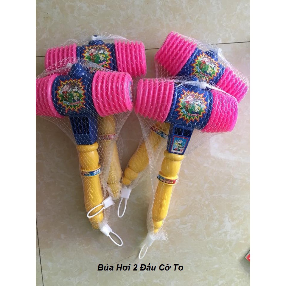 Đồ Chơi Búa Đập Bằng Nhựa An Toàn Kêu Chút Chít 2 Đầu Loại To Vui Nhộn Và Thú Vị Cho Bé