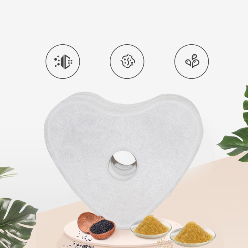 Bộ 4 Đầu Lọc Nước Hình Trái Tim Thay Thế Cho Mèo Cưng