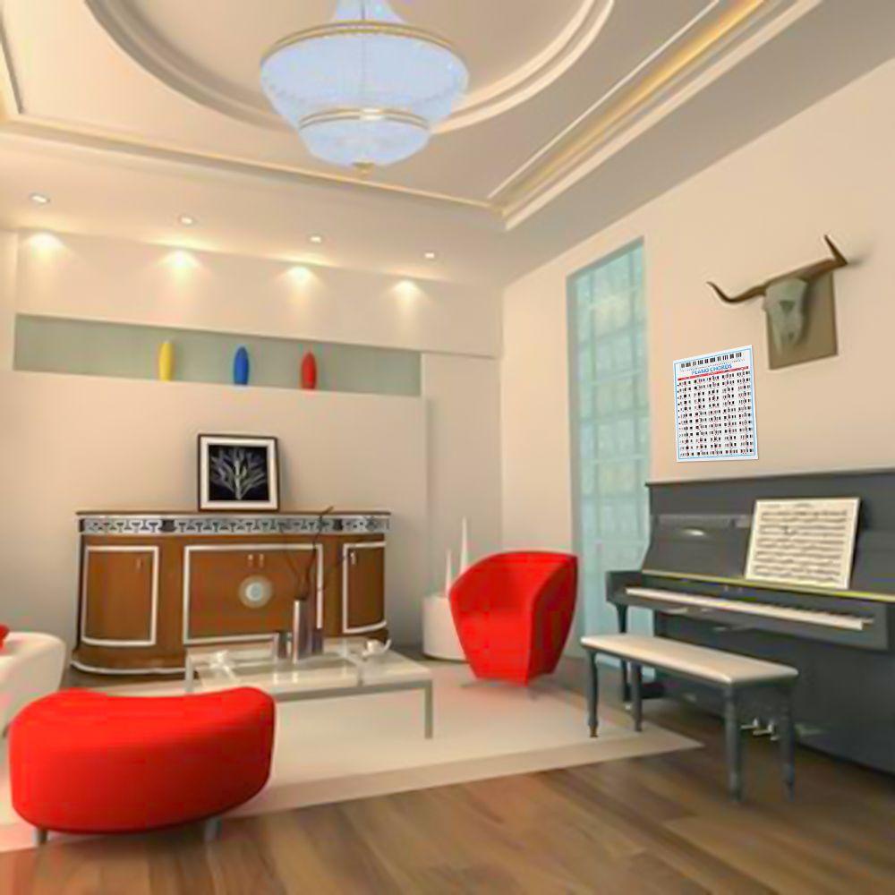 Poster 88 Phím 2 Kích Cỡ Hình Đàn Piano Cho Người Mới Bắt Đầu