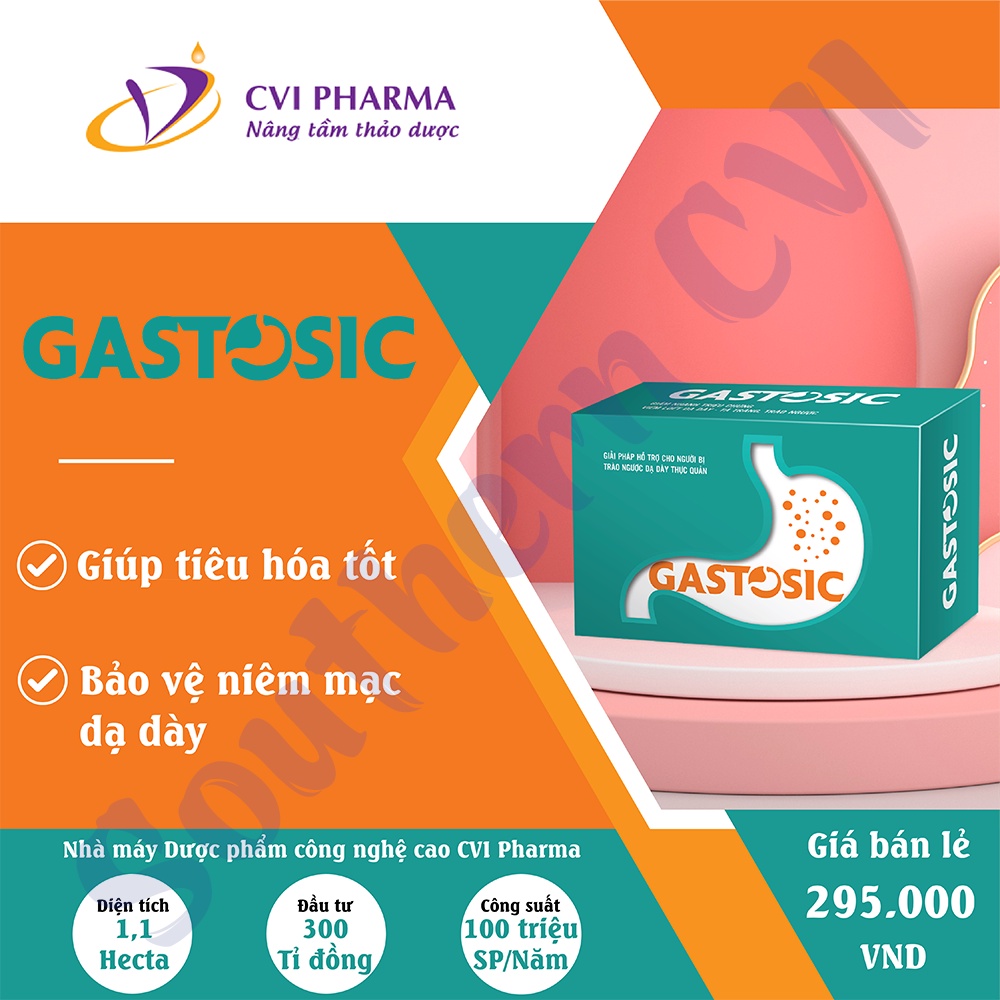 Gastosic Giải Pháp Cho Trào Ngược Dạ Dày Thực Quản Ngăn Ngừa Tái Phát - MK PMC