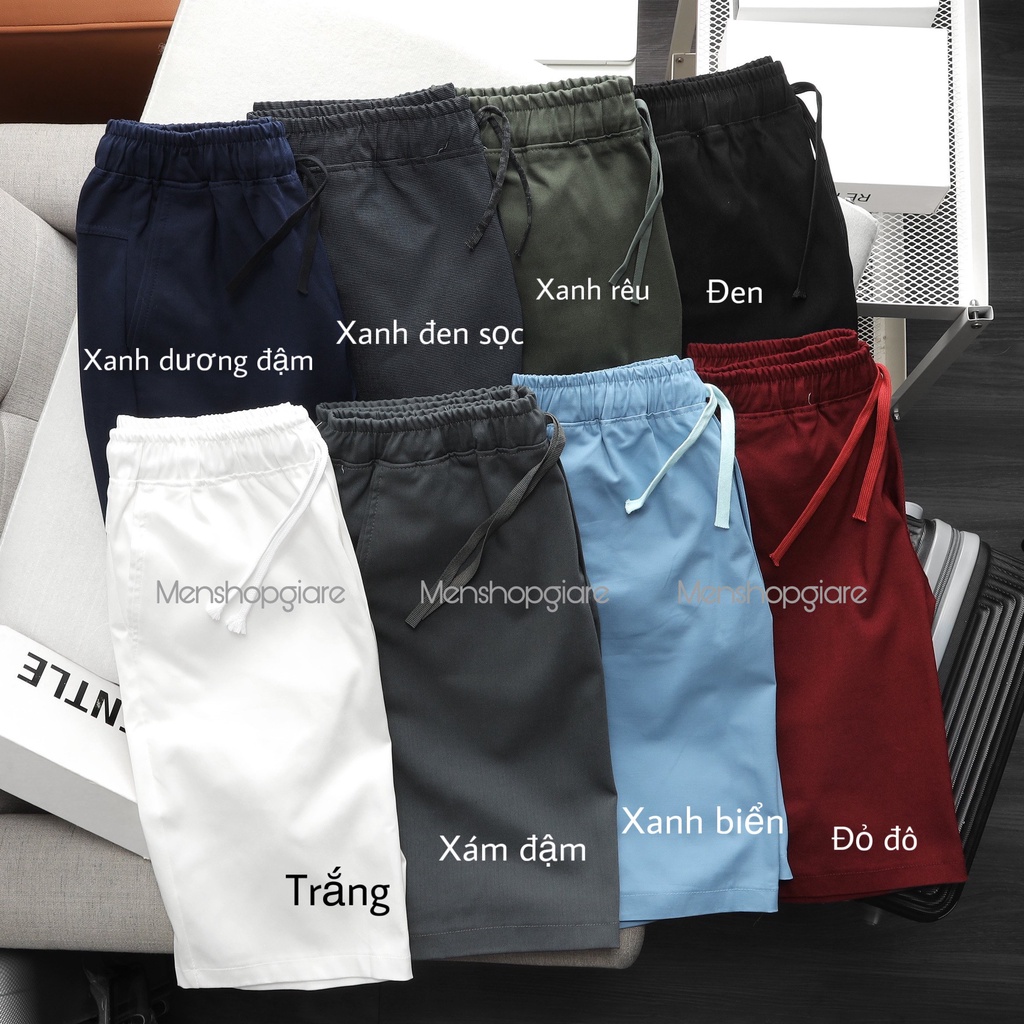 Quần Short Nam Kaki Thun Co Giãn Form Dáng Thể Thao