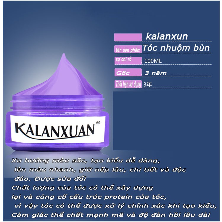Sáp vuốt đổi màu tạm thời siêu hot 2020 gel vuốt tóc đổi màu tạm thời KALANXUAN | BigBuy360 - bigbuy360.vn