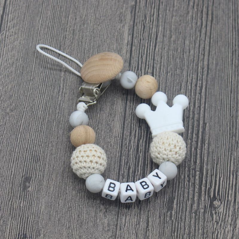 Dây giữ ti giả chống rơi chất liệu silicon an toàn cho bé