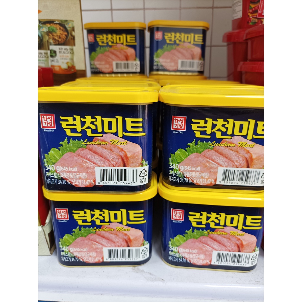 Thịt hộp SPAM lotte Luncheon Meat Hàn Quốc 340gr