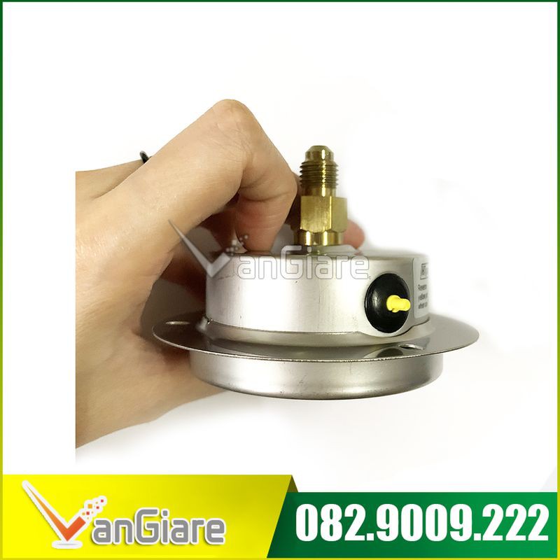 Đồng hồ đo áp suất NH3 Amoniac điện lạnh âm dương HTgauge, có dầu