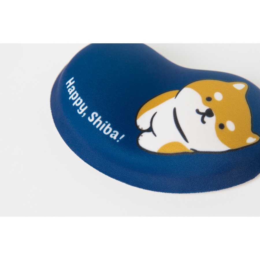 Đệm Kê Cổ Tay ARTBOX Hàn Quốc In Hình Chú Chó Shiba Happy Màu Xanh Navy