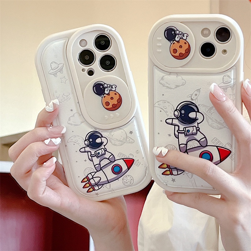 Ốp Điện Thoại Chống Sốc Có Đệm Khí Hình Phi Hành Gia Cho iPhone 12 13 11 PRO MAX XR 11 12 PRO 13 PRO MAX 14 14 PRO
