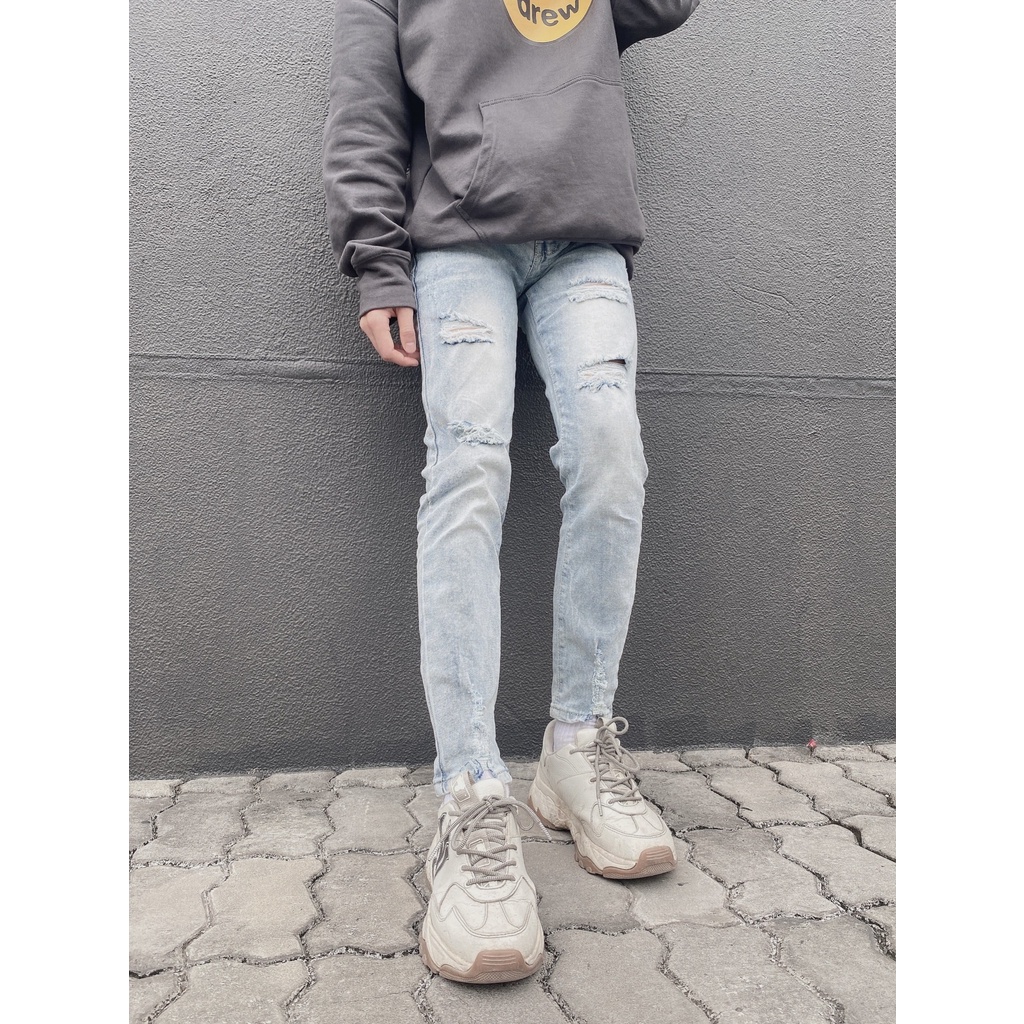 Quần jean nam rách - Jean co giãn - Form Slimfit - Thesix [#1979] | BigBuy360 - bigbuy360.vn