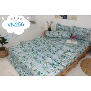 Bộ chăn ga gối cotton thắng lợi 5 món kèm mền