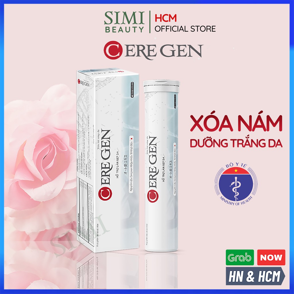 Viên uống trắng da CEREGEN giảm thâm nám tàn nhang và chống lão hoá Collagen - SiMi Beauty