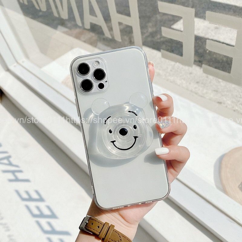 Ốp lưng dẻo hình gấu Pooh 3D dành cho iphone 6/6plus/6s/6splus/7/7plus/8/8plus/x/xr/xs/11/12/13/pro/max/plus/promax