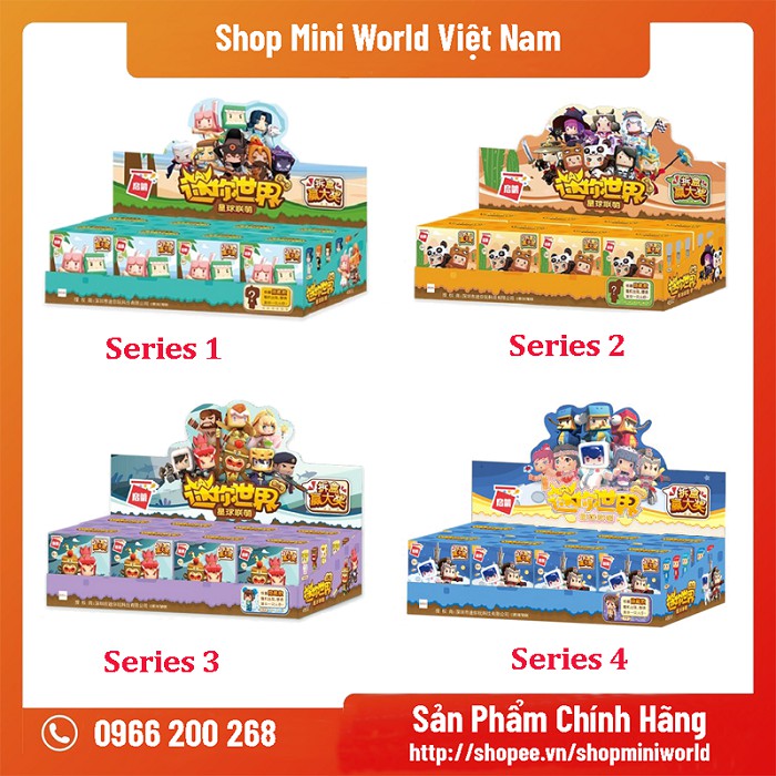 Mô hình Mini World Nhân Vật Bí Ẩn [Trọn Bộ Gồm 8 Hộp]