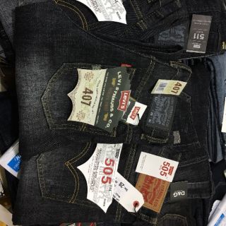 Quần jeans nam ống suông