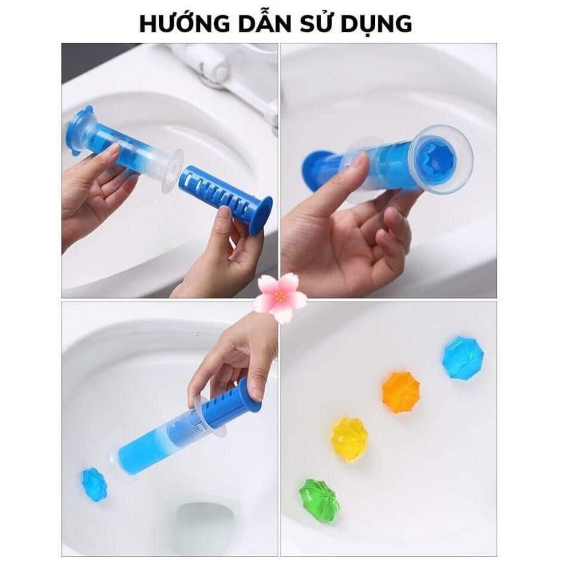 Gel Khử Mùi Bồn Cầu 11 Bông Hoa, Gel Thơm Khử Trùng Bồn Cầu