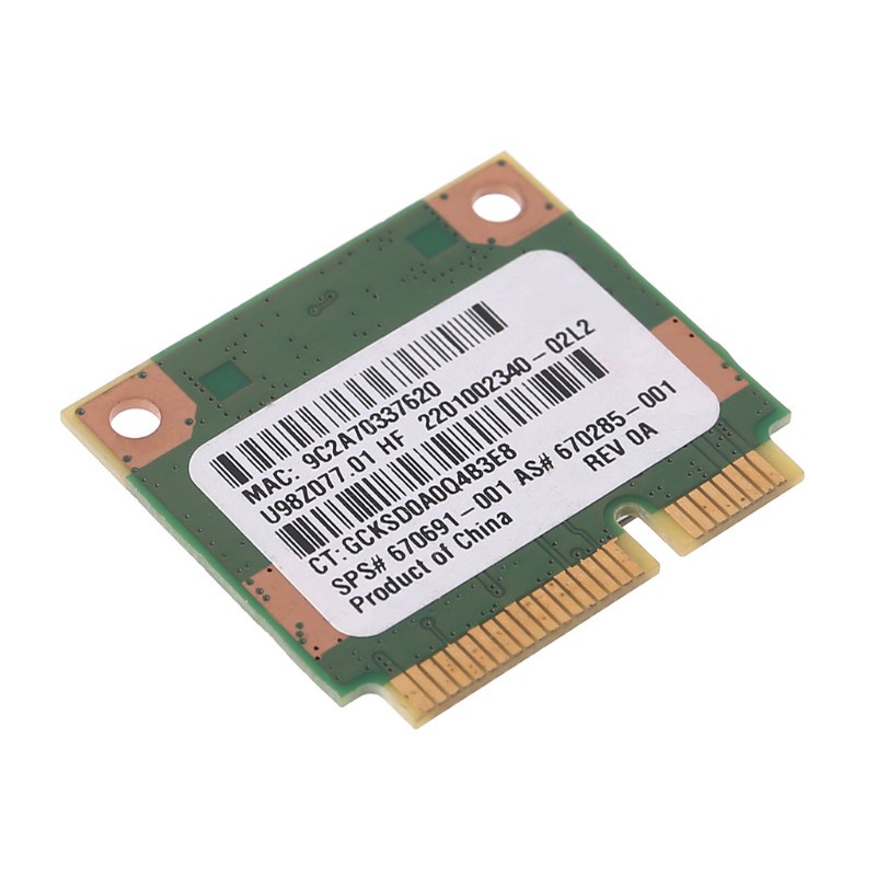 Card Mạng Lan Không Dây Rt5390 Cổng Mini Pci-e Sps 670691-001 Cho Ralink Hp436 Cq45 G4 4340s 4445s Sps 691415-001