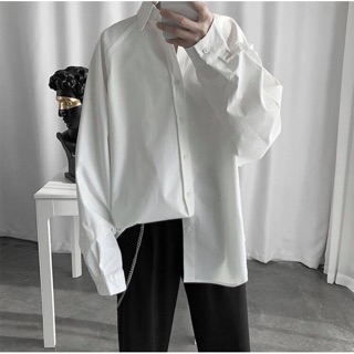 Áo Sơ Mi Đen và Trắng Unisex( ảnh thật)