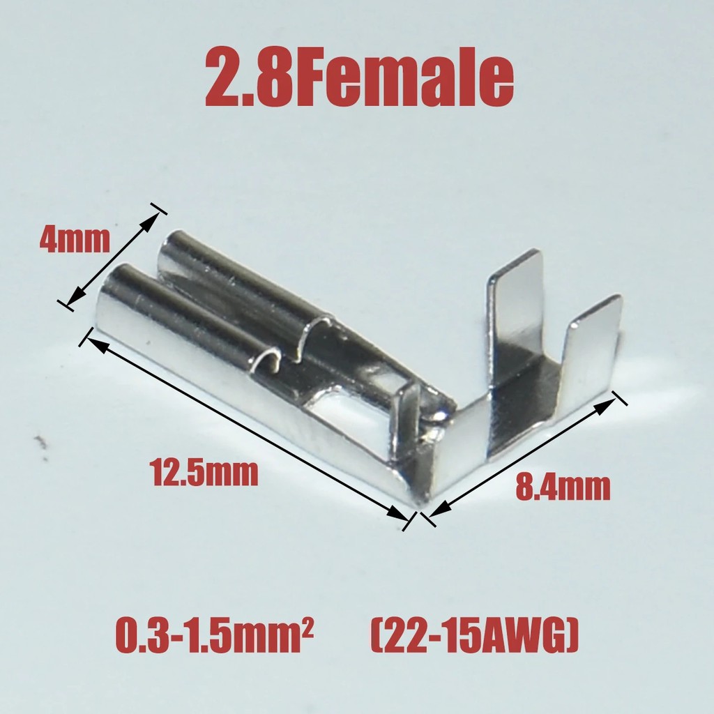 50 Đầu nối 2.8/4.8/6.3mm chuyên dụng đa năng