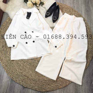Set blazer kèm quần sang chảnh