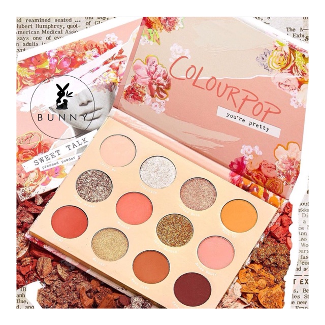 Bảng phấn mắt Colourpop Sweet Talk Palette Bunny Beauty hàng đủ bill